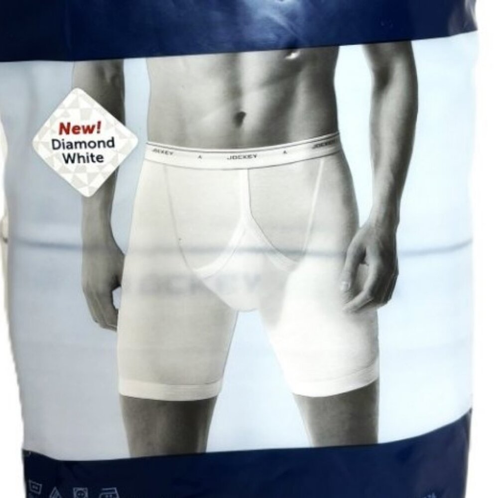 Jockey Classics 100% Cotton White Midway Briefs Y Front Fly Big Man 2XL NWT